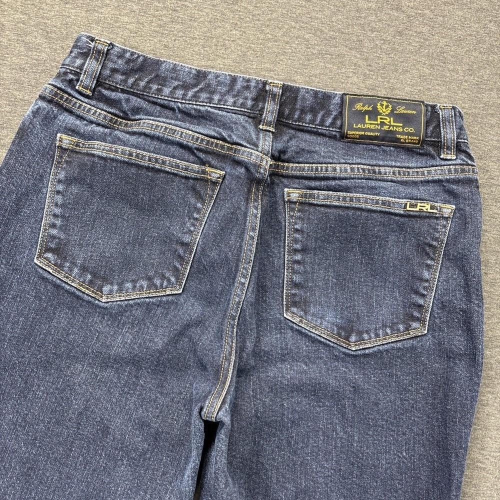 Vintage Lauren Ralph Lauren Jeans Womens 8 30x28 Blue Denim Stretch Straight Leg